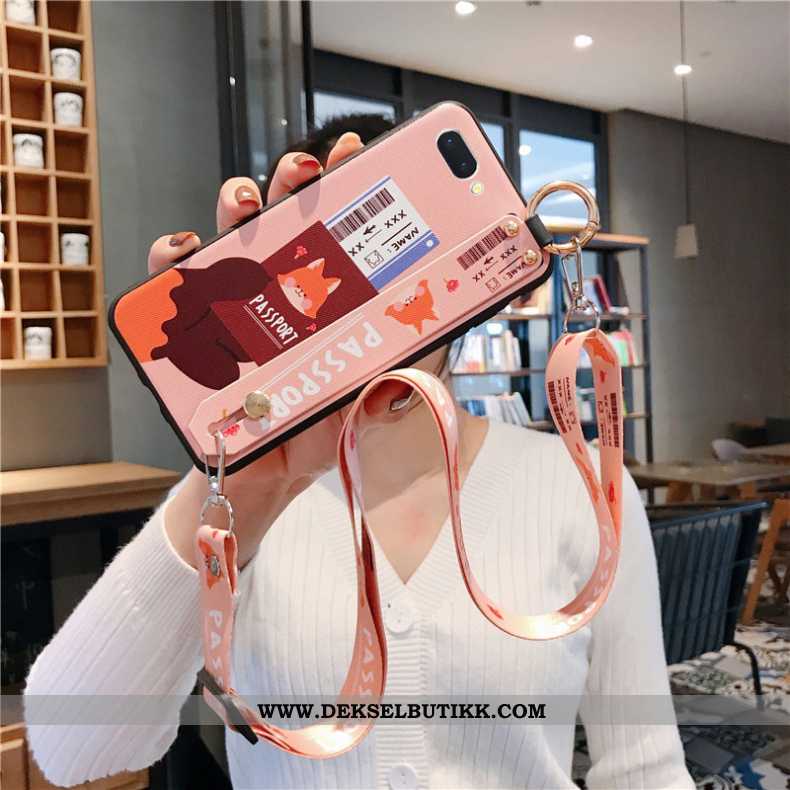 Etui Oppo A5 Nubuck Mobiltelefon Deksel Oransje, Oppo A5 Hengende Ornamenter Salg