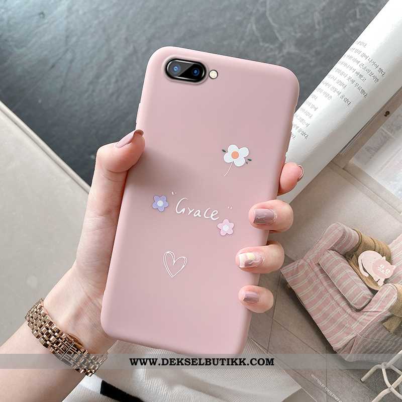 Etui Oppo A5 Nubuck Net Red Myke Rosa, Deksel Oppo A5 Trend Kjøpe