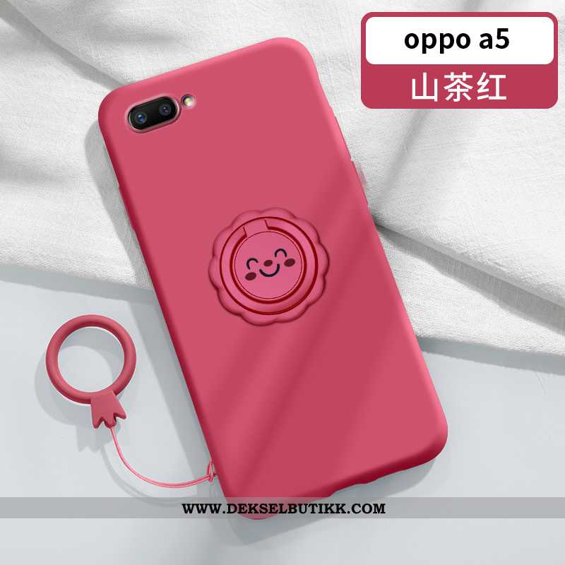 Etui Oppo A5 Ultra Anti-fall Mobiltelefon Bil Rosa, Deksel Oppo A5 Tynne Billige