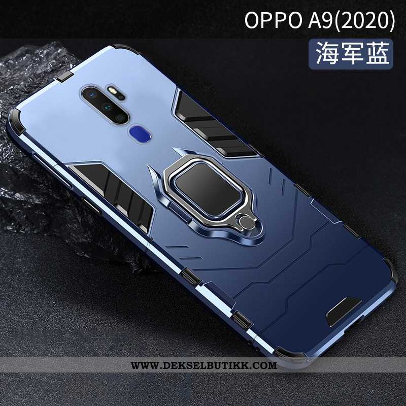 Etui Oppo A9 2020 Beskyttelse Støtte Svart Hard, Deksel Oppo A9 2020 Mobiltelefon Butikk