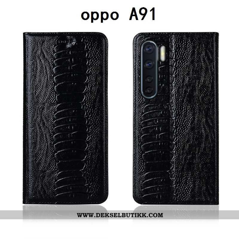 Etui Oppo A91 Myke Anti-fall Skinn Alt Inkludert Brun, Deksel Oppo A91 Silikon Salg