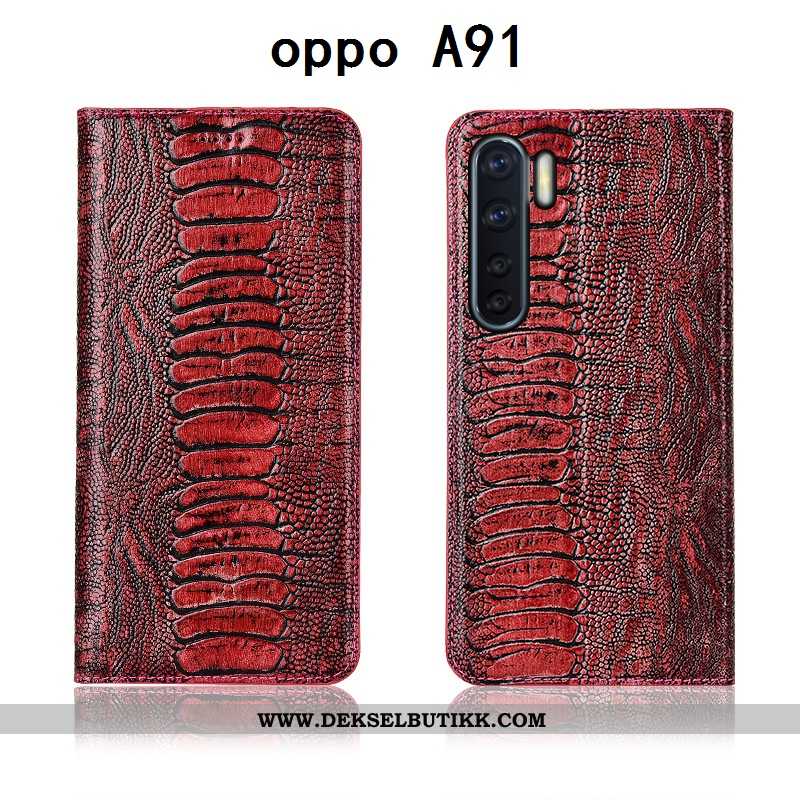 Etui Oppo A91 Myke Anti-fall Skinn Alt Inkludert Brun, Deksel Oppo A91 Silikon Salg