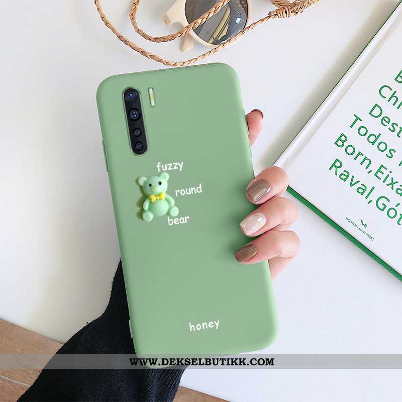 Etui Oppo A91 Nubuck Ultra Net Red Kreativ Grønn, Deksel Oppo A91 Av Personlighet Billige