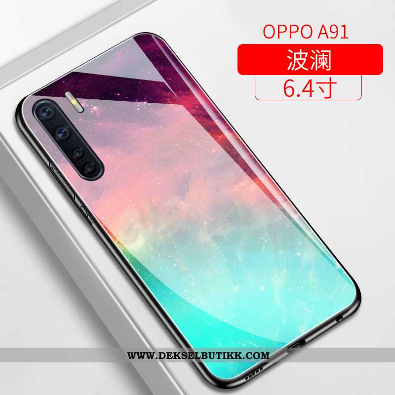 Etui Oppo A91 Tynne Deksel Speil Lilla, Oppo A91 Myke Kjøpe