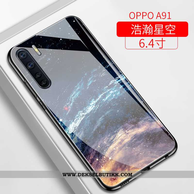 Etui Oppo A91 Tynne Deksel Speil Lilla, Oppo A91 Myke Kjøpe