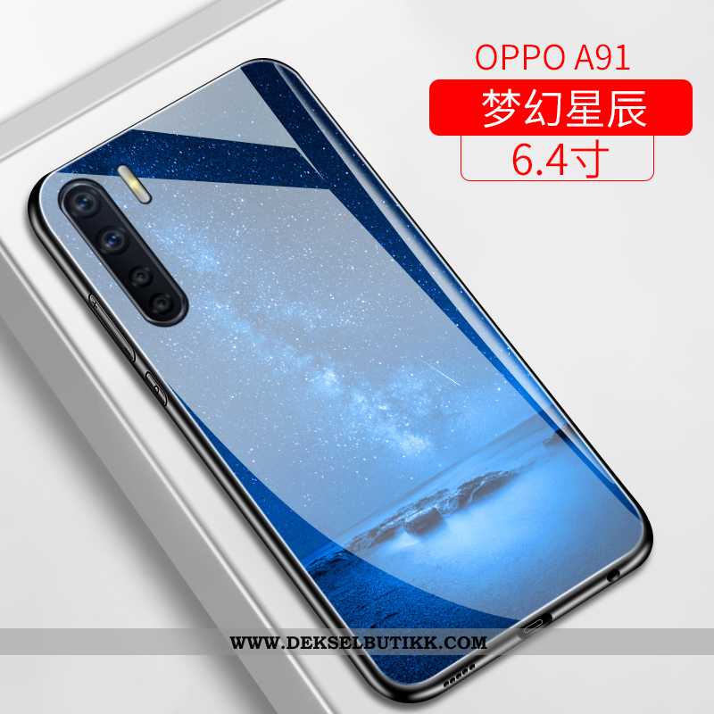 Etui Oppo A91 Tynne Deksel Speil Lilla, Oppo A91 Myke Kjøpe