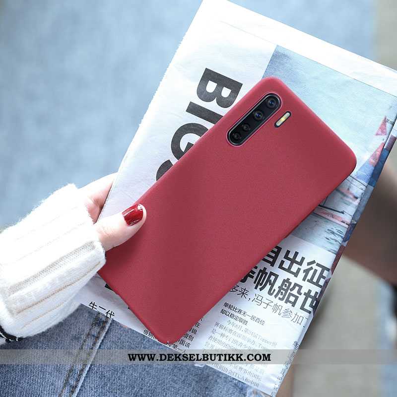 Etui Oppo A91 Ultra Deksel Mobiltelefon Net Red Grå, Oppo A91 Tynne Tilbud