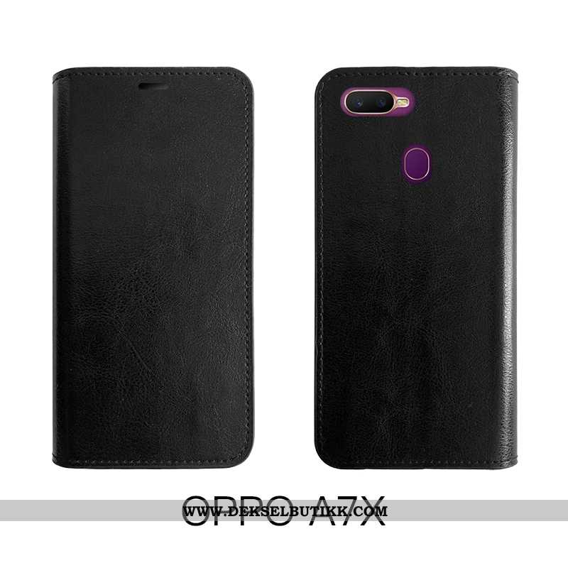 Etui Oppo Ax7 Skinn Hard Deksel Silikon Rød, Oppo Ax7 Vintage Kjøpe