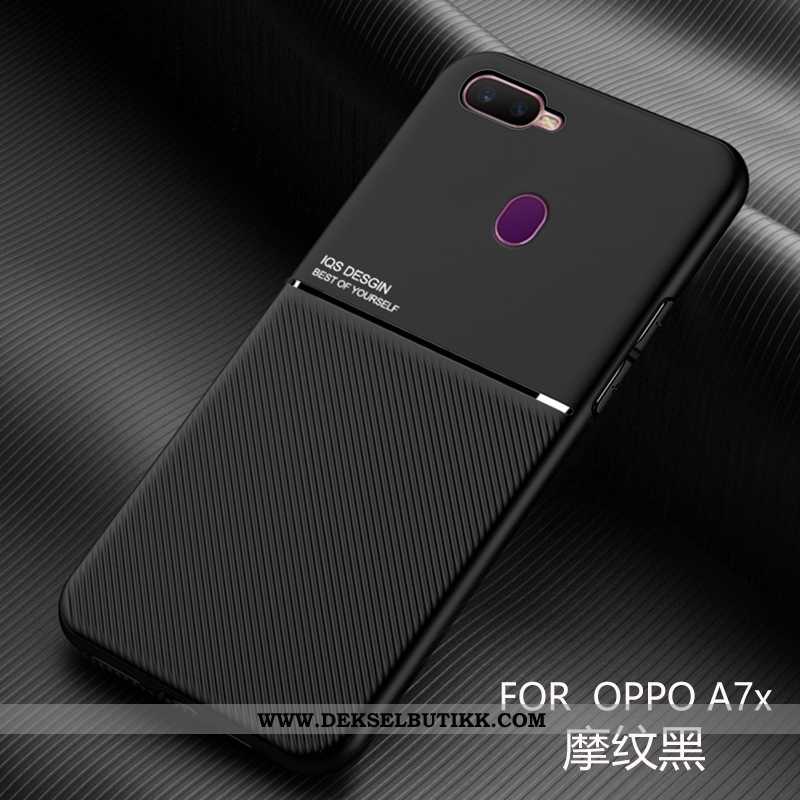 Etui Oppo Ax7 Trend Alt Inkludert Nubuck Svart, Deksel Oppo Ax7 Ultra Rabatt