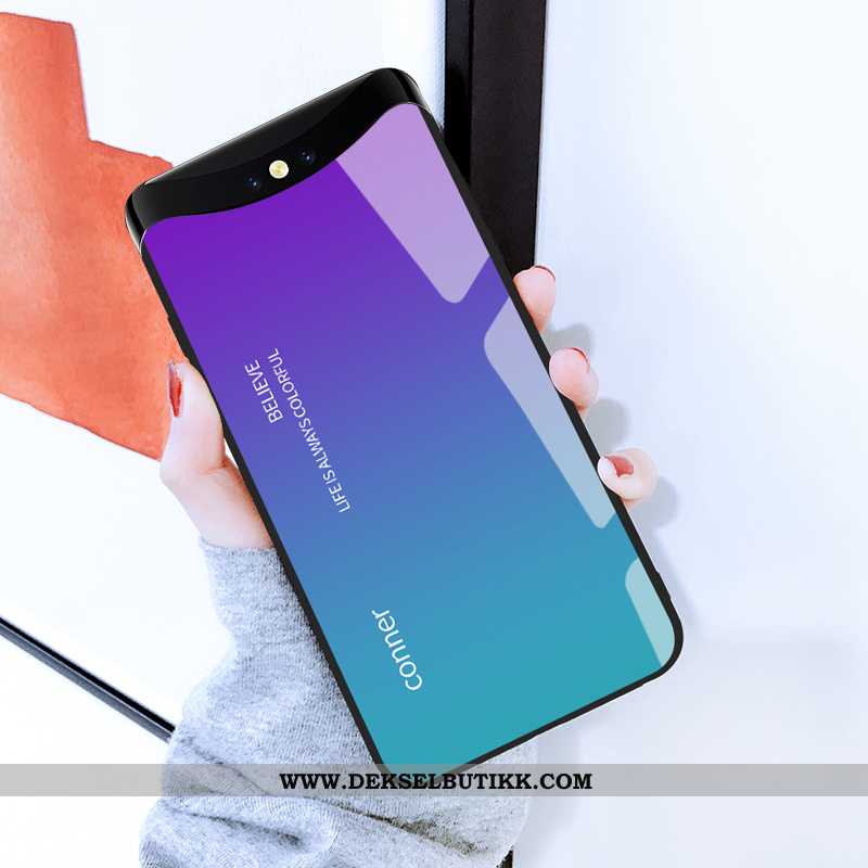 Etui Oppo Find X Kreativ Enkel Nye Tynne Svart, Deksel Oppo Find X Cartoon Tilbud