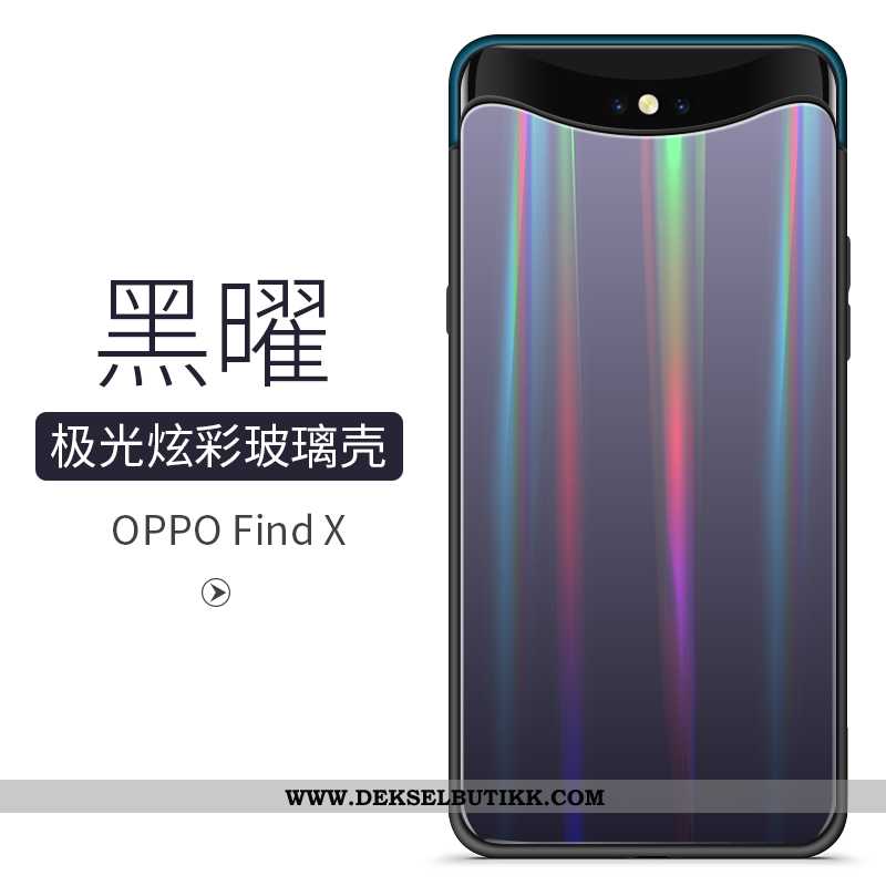 Etui Oppo Find X Trend Hver Dag Rød Anti-fall, Deksel Oppo Find X Glass Til Salgs