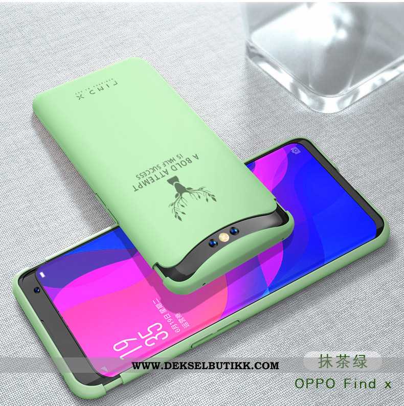 Etui Oppo Find X Trend Myke Føle Nubuck Grønn, Deksel Oppo Find X Ultra Tilbud