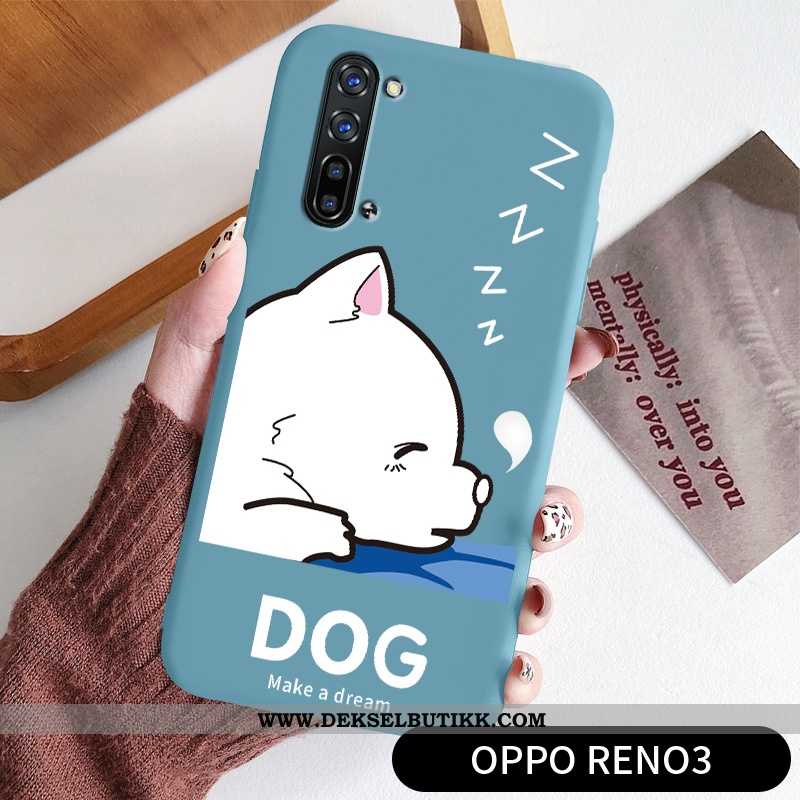 Etui Oppo Reno 3 Cartoon Myke Lovers Rosa, Deksel Oppo Reno 3 Vakker Kjøpe