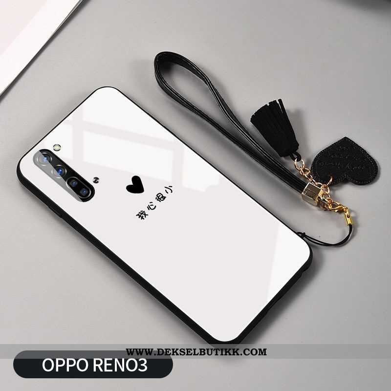 Etui Oppo Reno 3 Mote Lyse Glass Mobiltelefon Svart, Deksel Oppo Reno 3 Av Personlighet Salg