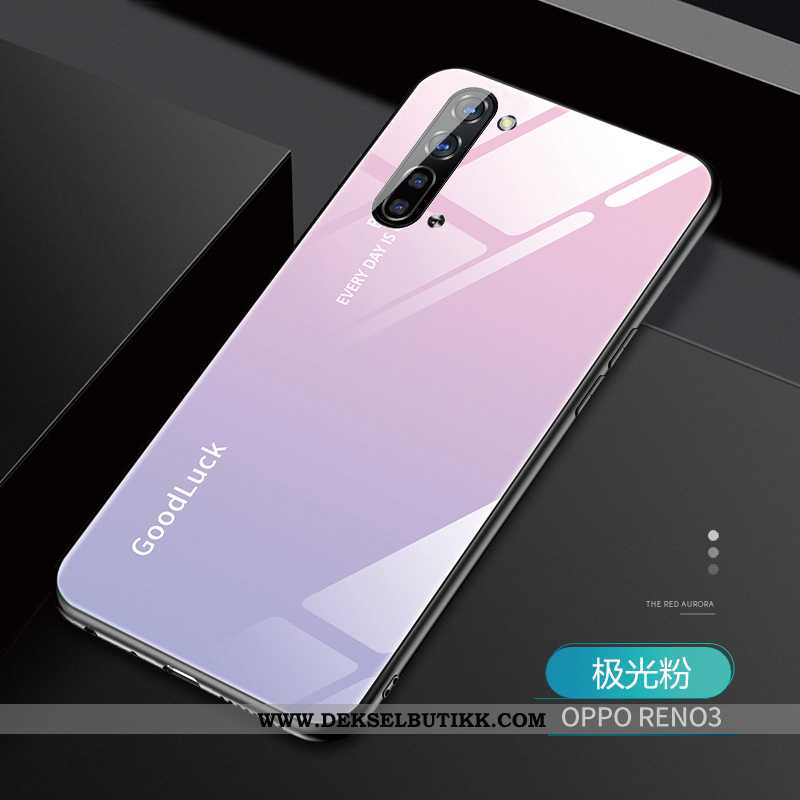 Etui Oppo Reno 3 Mote Silikon Alt Inkludert Mobiltelefon Lilla, Deksel Oppo Reno 3 Av Personlighet R