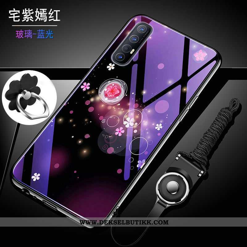 Etui Oppo Reno 3 Pro Beskyttelse Silikon Myke Lilla, Deksel Oppo Reno 3 Pro Glass Tilbud