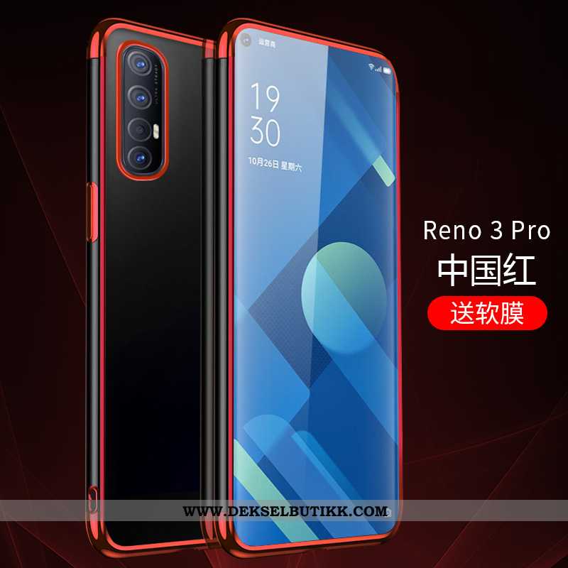 Etui Oppo Reno 3 Pro Gjennomsiktig Enkel Anti-fall Deksel Blå, Oppo Reno 3 Pro Silikon Til Salgs