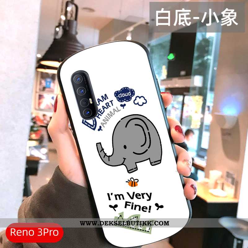 Etui Oppo Reno 3 Pro Mote Anti-fall Mobiltelefon Rosa, Deksel Oppo Reno 3 Pro Cartoon Til Salgs