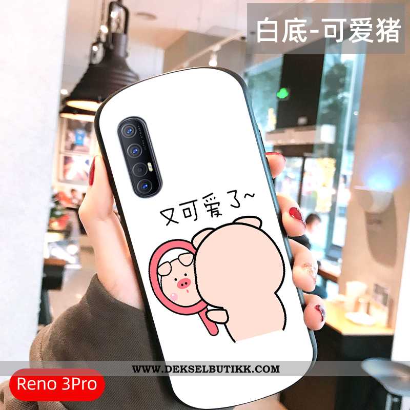 Etui Oppo Reno 3 Pro Mote Anti-fall Mobiltelefon Rosa, Deksel Oppo Reno 3 Pro Cartoon Til Salgs