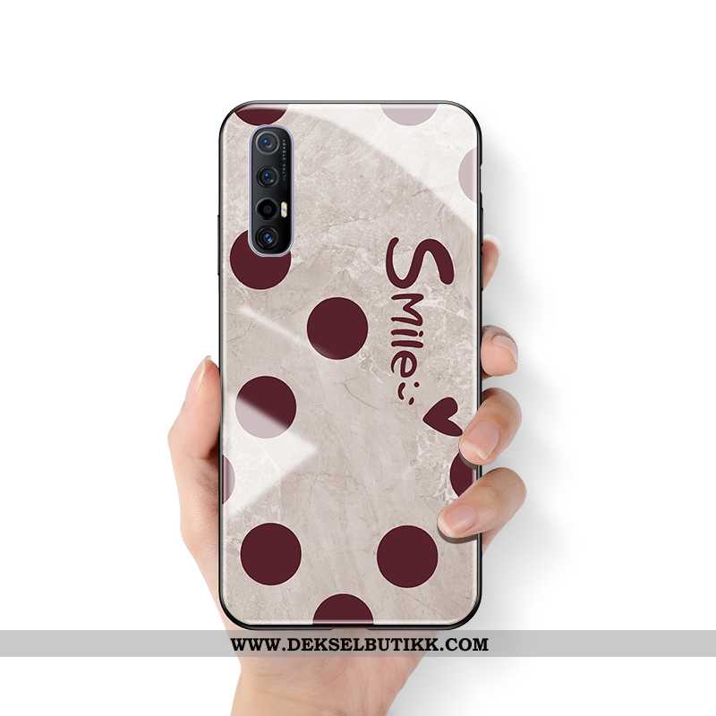 Etui Oppo Reno 3 Pro Silikon Anti-fall Kreativ Hengende Ornamenter Beige, Deksel Oppo Reno 3 Pro Bes