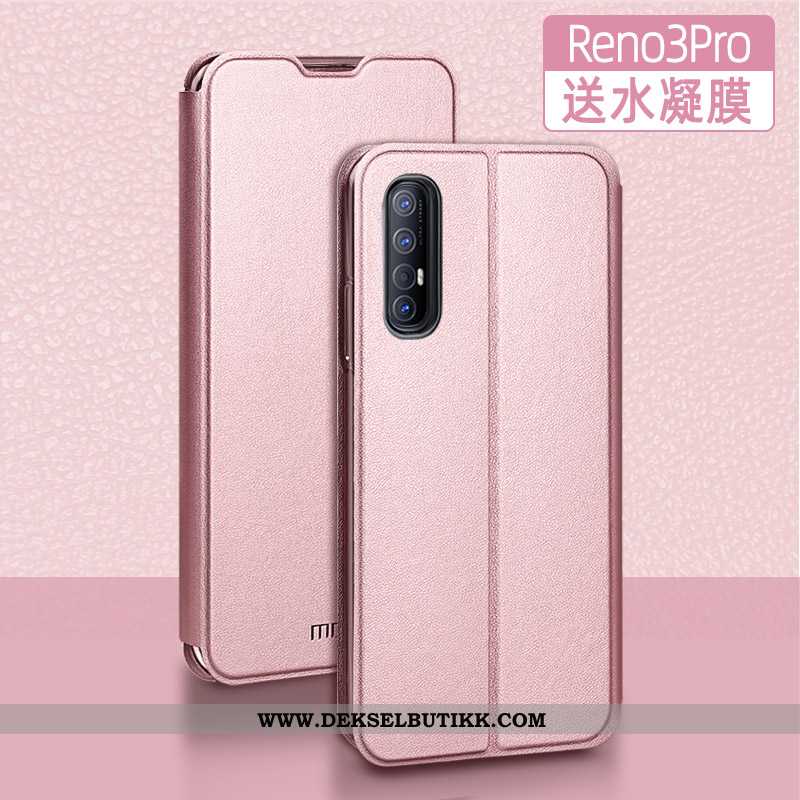 Etui Oppo Reno 3 Pro Silikon Anti-fall Svart Deksel, Oppo Reno 3 Pro Beskyttelse Billig