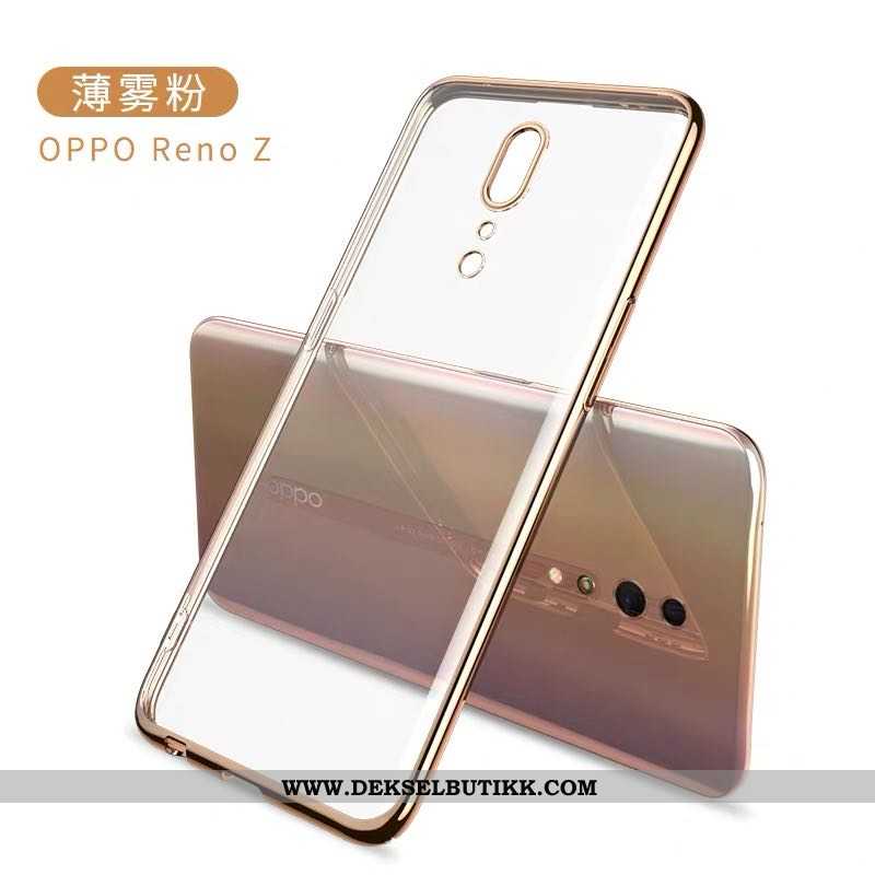 Etui Oppo Reno Z Gjennomsiktig Tynne Myke Beskyttelse Lilla, Deksel Oppo Reno Z Kreativ Tilbud