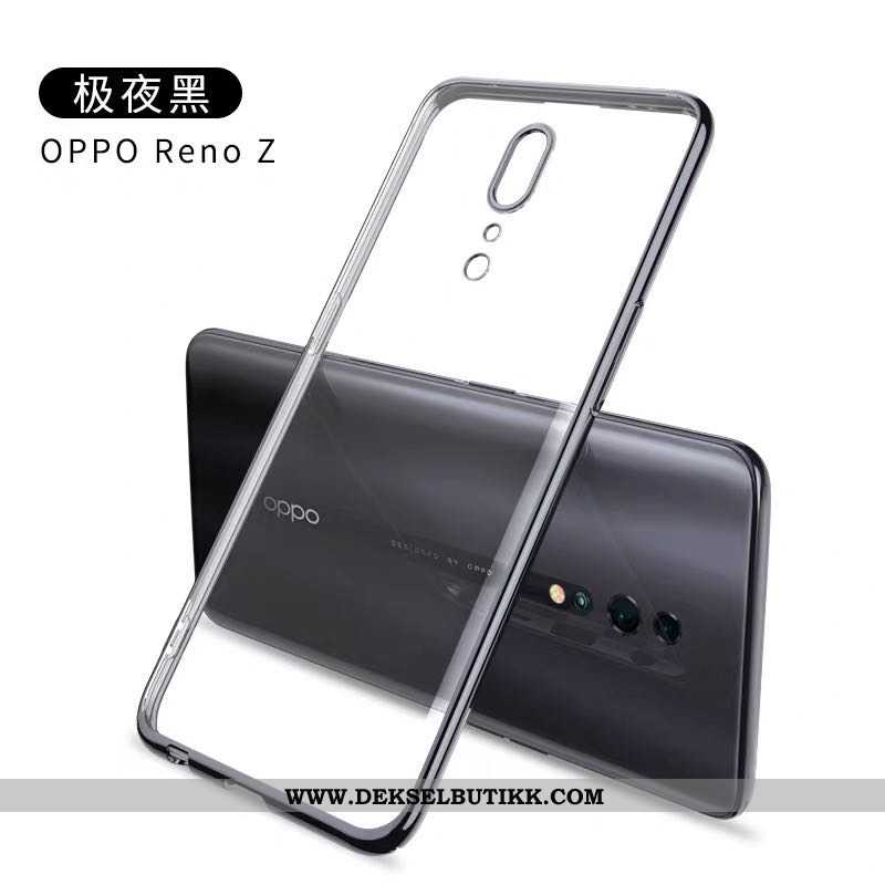 Etui Oppo Reno Z Gjennomsiktig Tynne Myke Beskyttelse Lilla, Deksel Oppo Reno Z Kreativ Tilbud