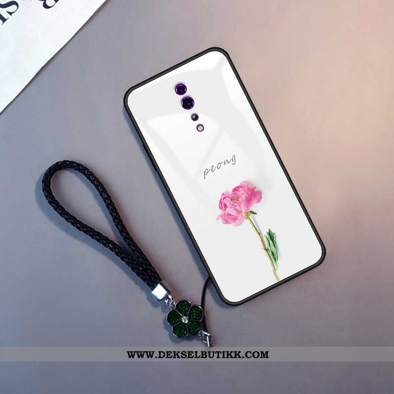 Etui Oppo Reno Z Glass Liten Anti-fall Myke Hvitt, Deksel Oppo Reno Z Trend Tilbud