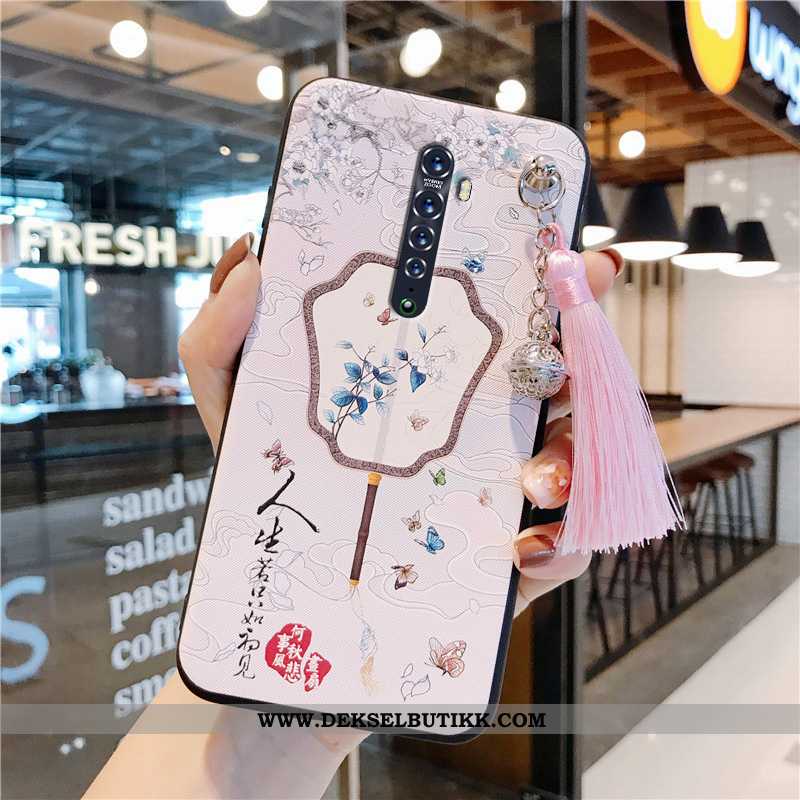 Etui Oppo Reno2 Kreativ Tynne Ultra Beskyttelse Rosa, Deksel Oppo Reno2 Vintage Billig