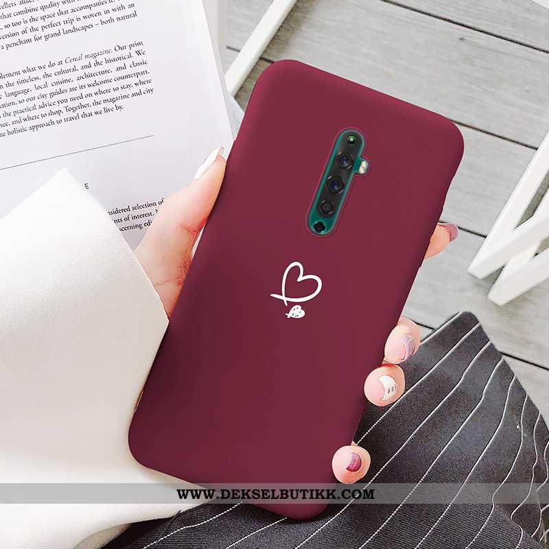 Etui Oppo Reno2 Ultra Kreativ Elsker Rød, Deksel Oppo Reno2 Tynne Tilbud