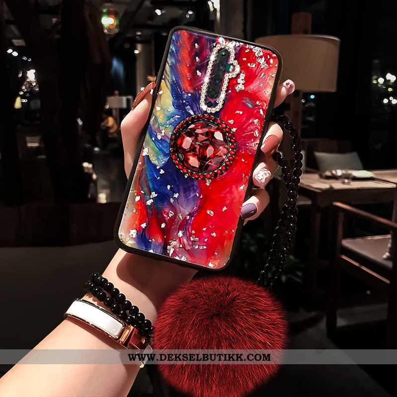 Etui Oppo Reno2 Z Trend Mobiltelefon Nye Net Red Rød, Deksel Oppo Reno2 Z Myke Billig