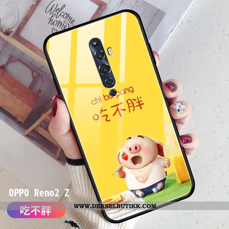 Etui Oppo Reno2 Z Trend Vakker Liten Hard Grønn, Deksel Oppo Reno2 Z Tynne Butikk