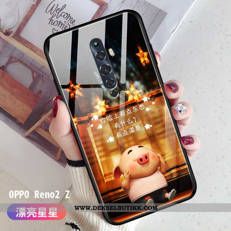 Etui Oppo Reno2 Z Trend Vakker Liten Hard Grønn, Deksel Oppo Reno2 Z Tynne Butikk