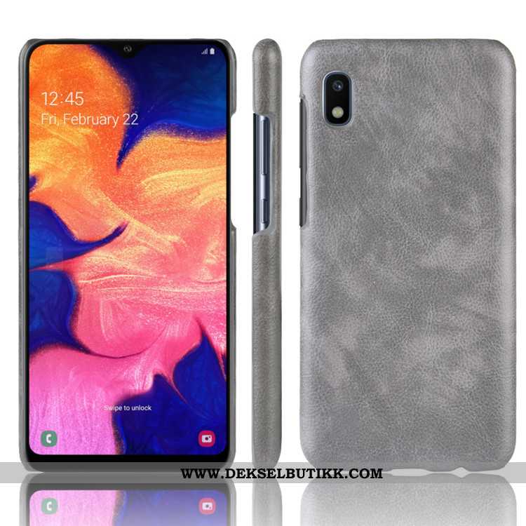 Etui Samsung Galaxy A10 Beskyttelse Deksel Hard Rød, Samsung Galaxy A10 Skinn Lær Billig