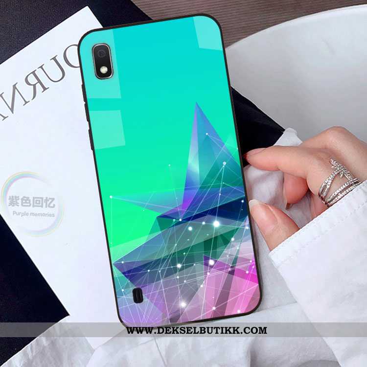 Etui Samsung Galaxy A10 Cartoon Stjernehimmel Svart Stjernene, Deksel Samsung Galaxy A10 Beskyttelse