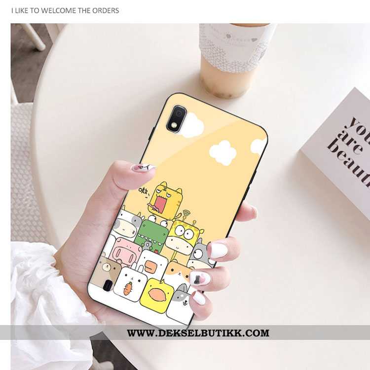 Etui Samsung Galaxy A10 Cartoon Stjernene Deksel Gul, Samsung Galaxy A10 Vakker Tilbud