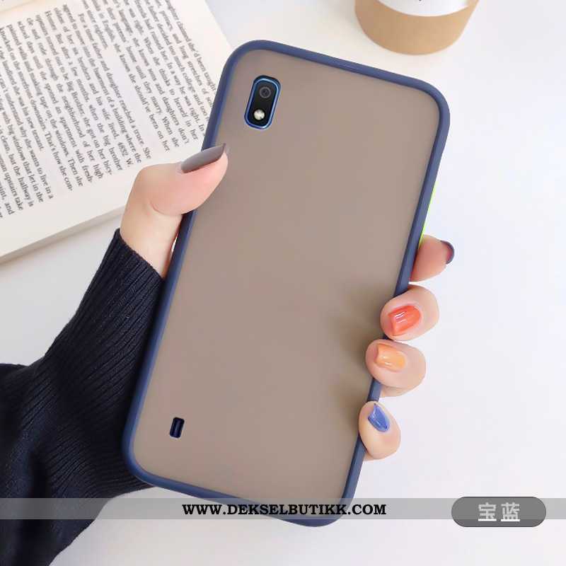 Etui Samsung Galaxy A10 Silikon Myke Alt Inkludert Lovers Grønn, Deksel Samsung Galaxy A10 Nubuck Ti