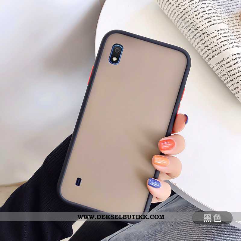 Etui Samsung Galaxy A10 Silikon Myke Alt Inkludert Lovers Grønn, Deksel Samsung Galaxy A10 Nubuck Ti