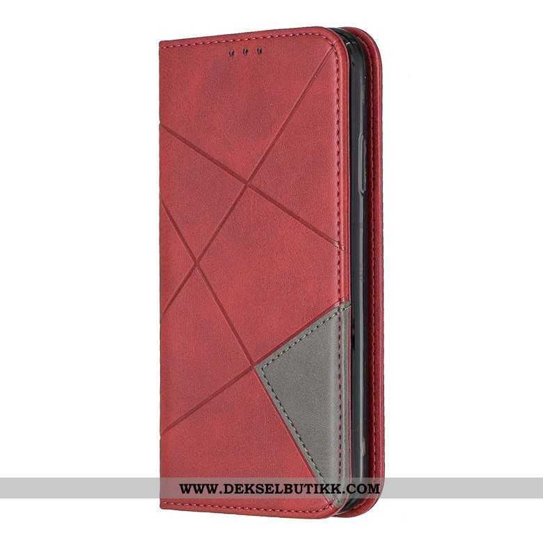 Etui Samsung Galaxy A10s Beskyttelse Folio Rombe Deksel Svart, Samsung Galaxy A10s Skinndeksel Kjøpe