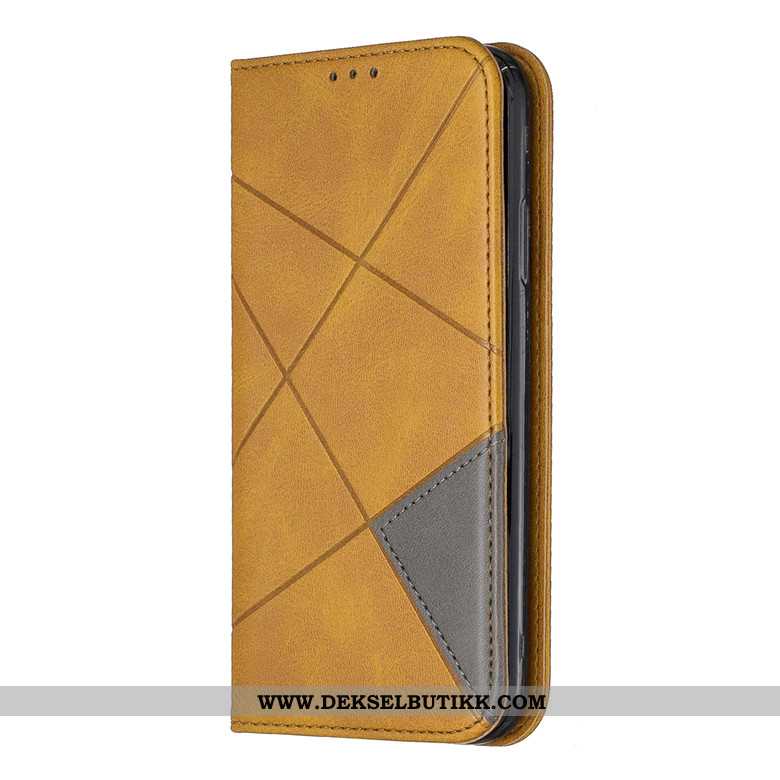 Etui Samsung Galaxy A10s Beskyttelse Folio Rombe Deksel Svart, Samsung Galaxy A10s Skinndeksel Kjøpe