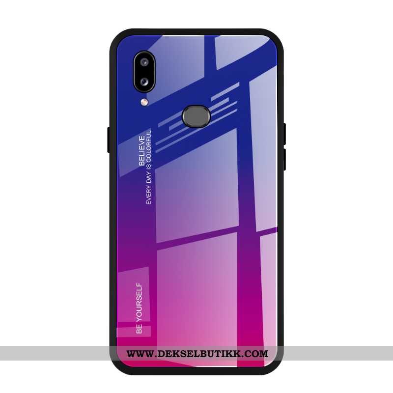 Etui Samsung Galaxy A10s Beskyttelse Gradient Anti-fall Stjernene Lilla, Deksel Samsung Galaxy A10s 