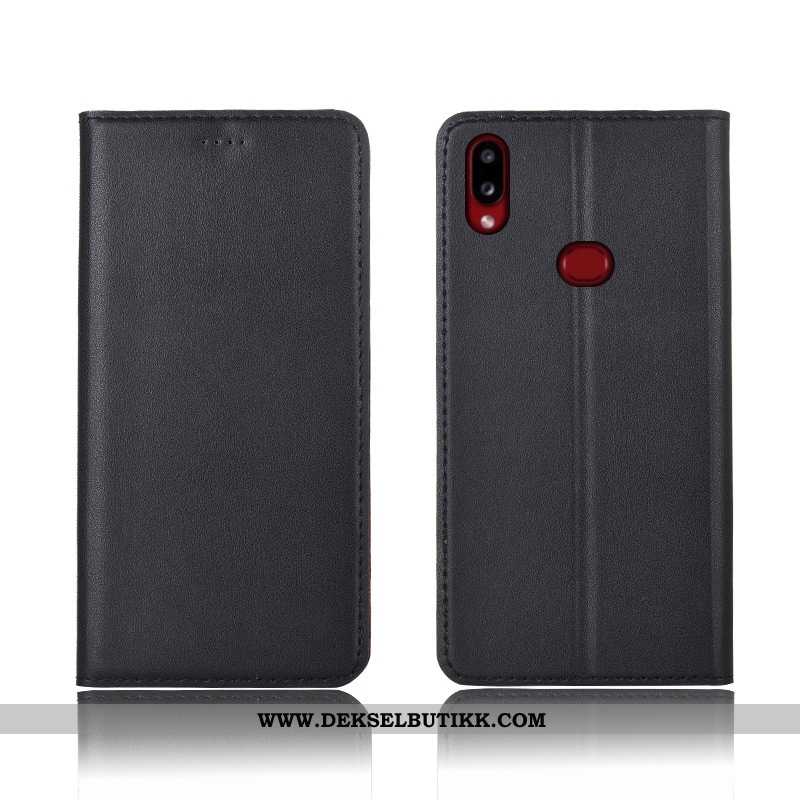 Etui Samsung Galaxy A10s Beskyttelse Stjernene Myke Nubuck Blå, Deksel Samsung Galaxy A10s Skinndeks