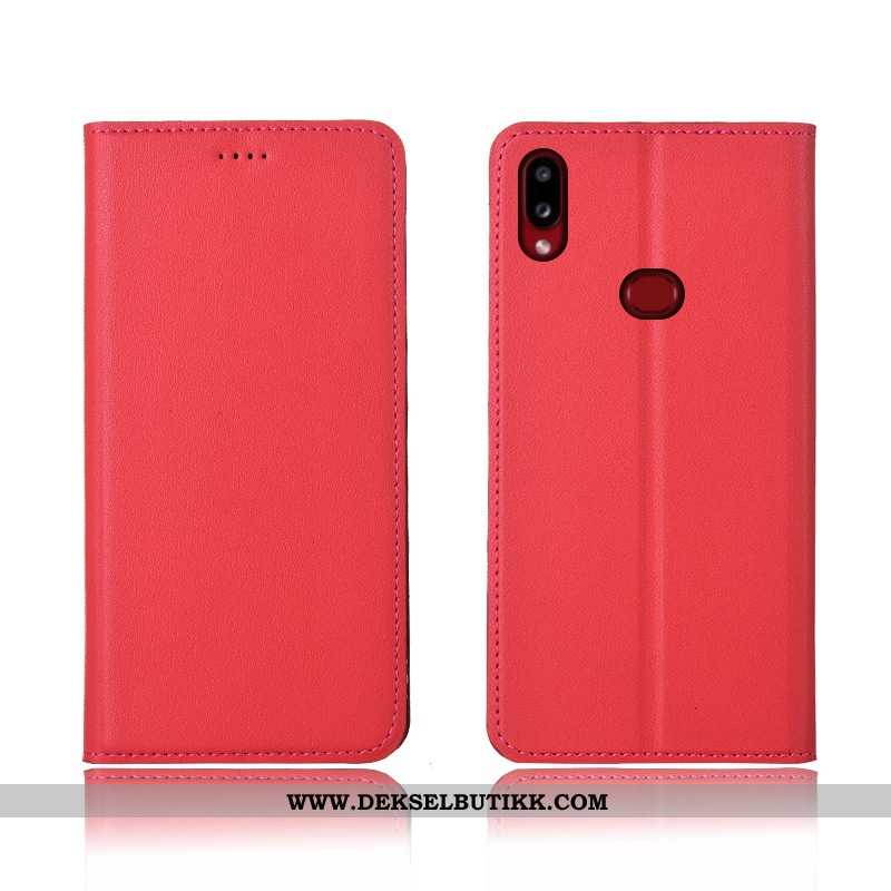 Etui Samsung Galaxy A10s Beskyttelse Stjernene Myke Nubuck Blå, Deksel Samsung Galaxy A10s Skinndeks