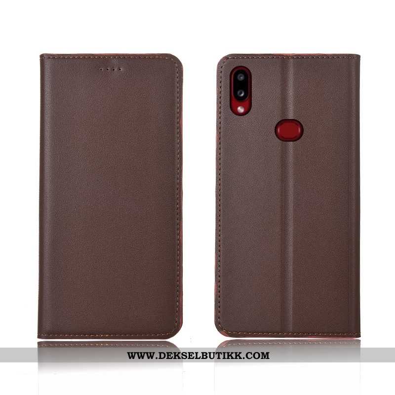 Etui Samsung Galaxy A10s Beskyttelse Stjernene Myke Nubuck Blå, Deksel Samsung Galaxy A10s Skinndeks