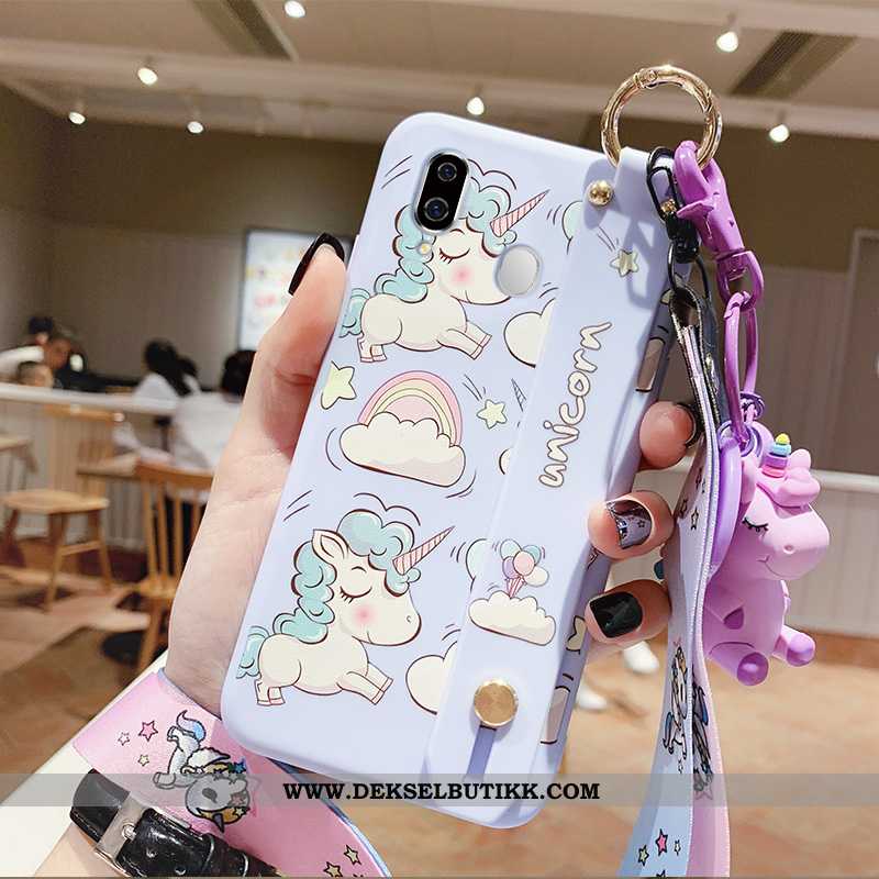 Etui Samsung Galaxy A10s Tynne Hengende Ornamenter Alt Inkludert Cartoon Blå, Deksel Samsung Galaxy 