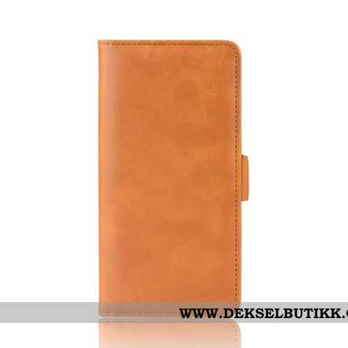 Etui Samsung Galaxy A20e Beskyttelse Spenne Folio Kort Gul, Deksel Samsung Galaxy A20e Skinndeksel B