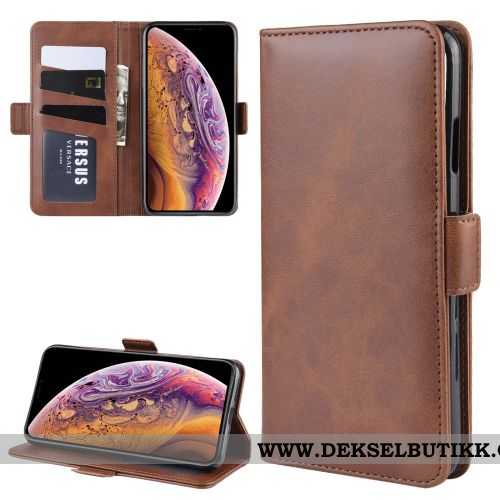 Etui Samsung Galaxy A20e Beskyttelse Spenne Folio Kort Gul, Deksel Samsung Galaxy A20e Skinndeksel B