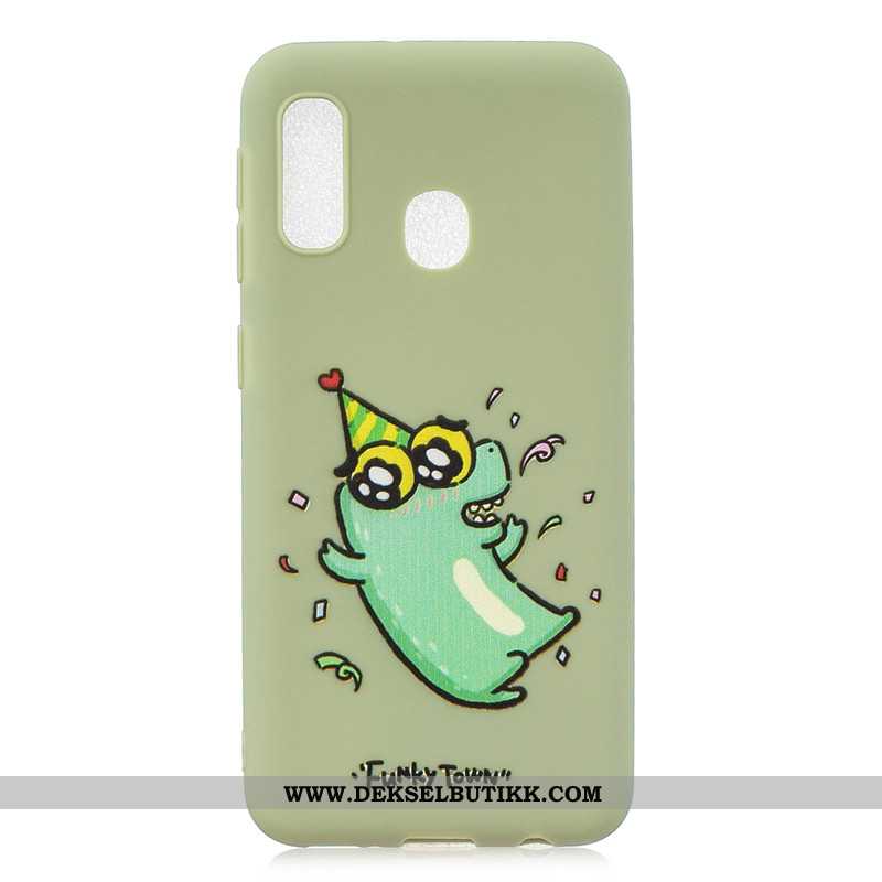 Etui Samsung Galaxy A20e Cartoon Mobiltelefon Konfekter Blå, Deksel Samsung Galaxy A20e Hengende Orn