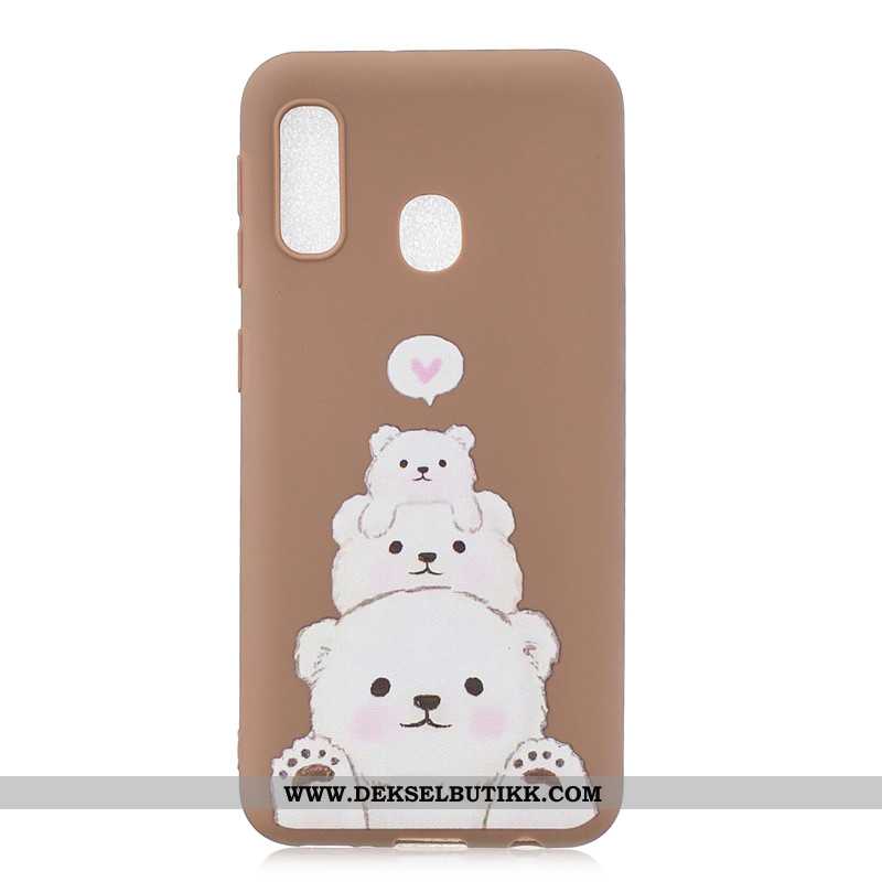 Etui Samsung Galaxy A20e Cartoon Mobiltelefon Konfekter Blå, Deksel Samsung Galaxy A20e Hengende Orn