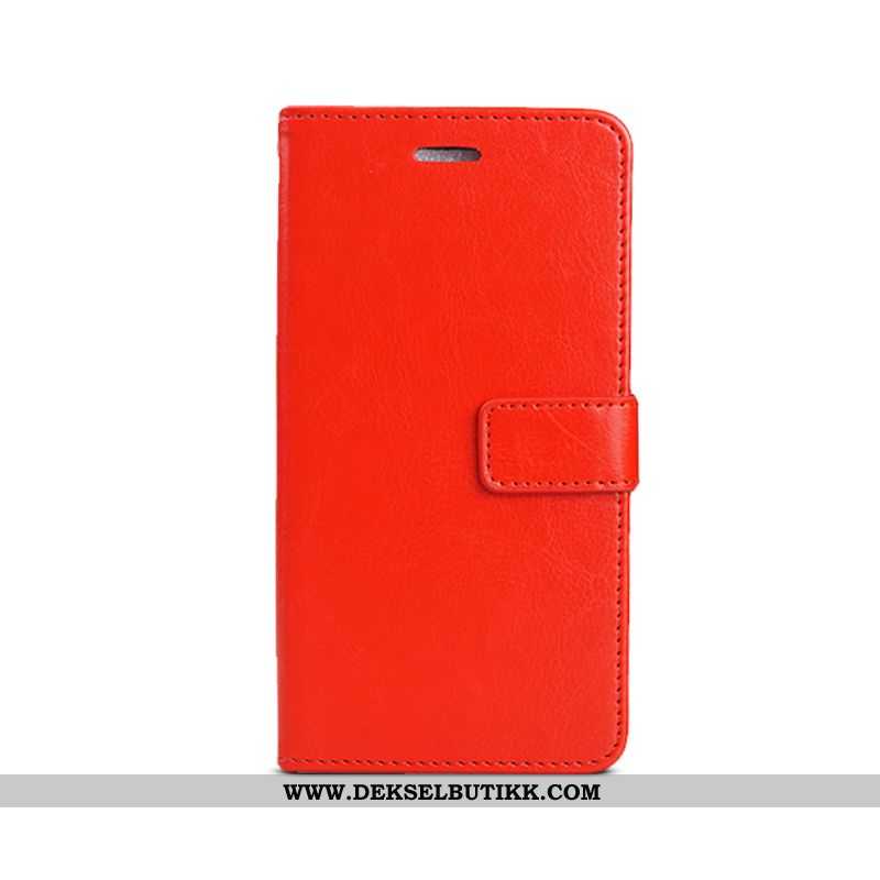 Etui Samsung Galaxy A20e Lommebok Business Beskyttelse Clamshell Rød, Deksel Samsung Galaxy A20e Ski